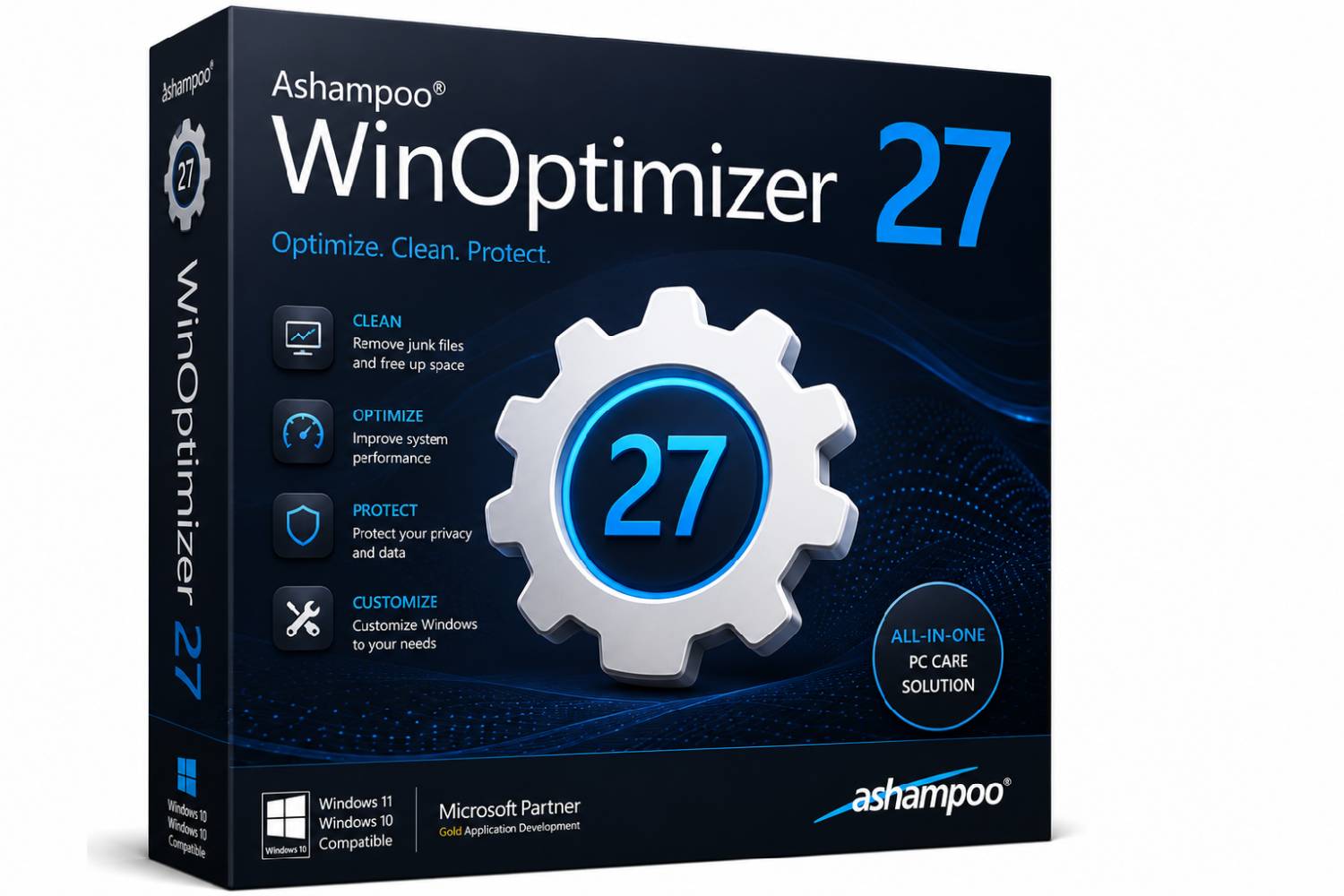Ashampoo WinOptimizer 27 (PC) – Perpetual License | Complete Windows Optimization & System Maintenance Software