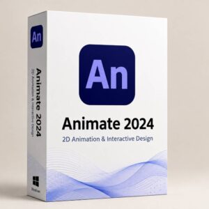 Adobe Animate 2024 (PC) – Refurbished Perpetual License | Professional 2D Animation & Interactive Design Software