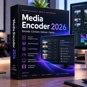 Adobe Media Encoder 2026 (Windows) – Refurbished Perpetual License | Professional Media Encoding & Export Software