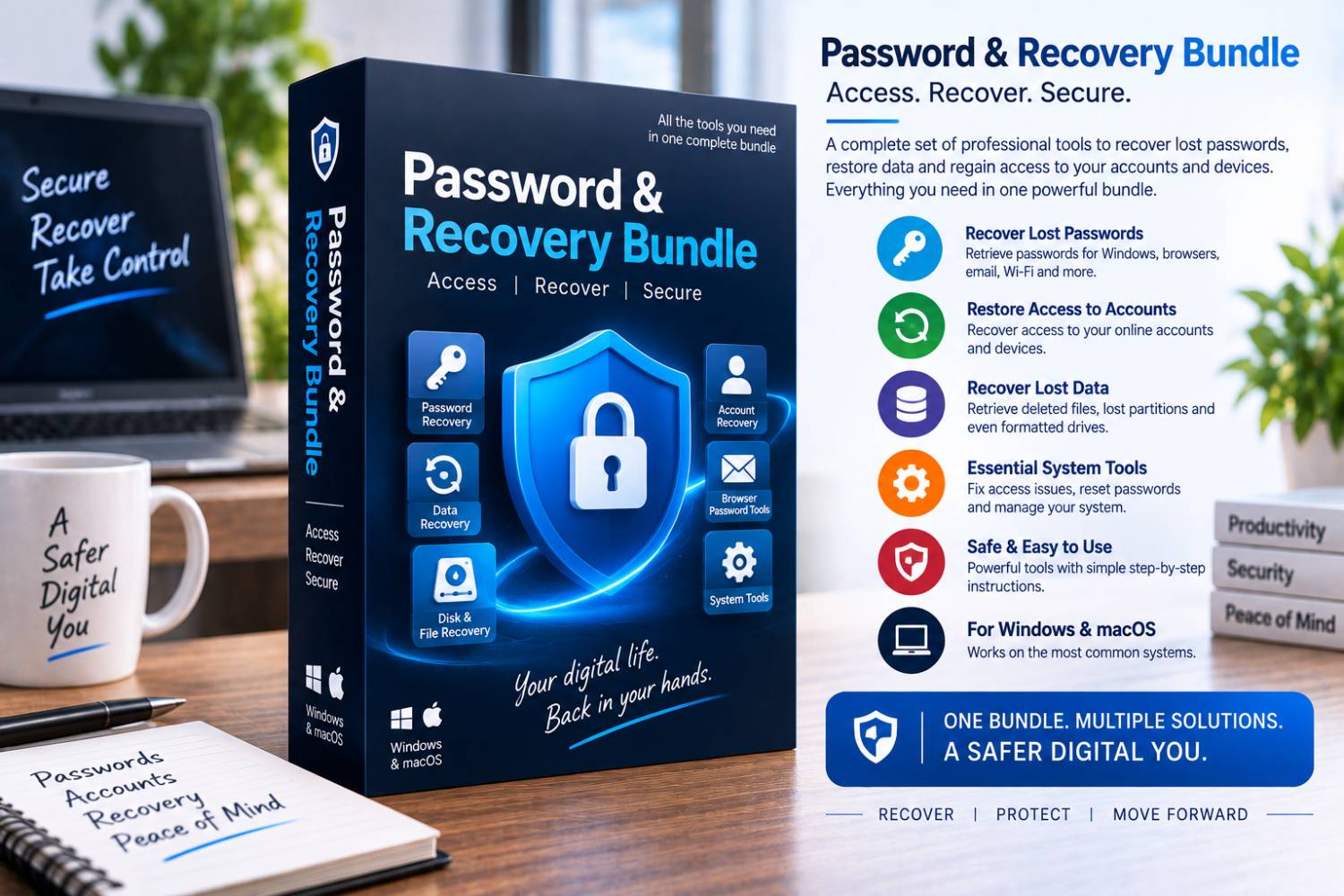 Password & Recovery Bundle – Complete Password, Account & Data Recovery Toolkit