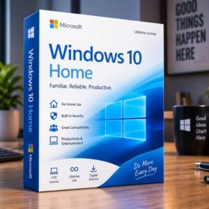 Windows 10 Home (PC) – Perpetual License | Reliable & Easy-to-Use Operating System